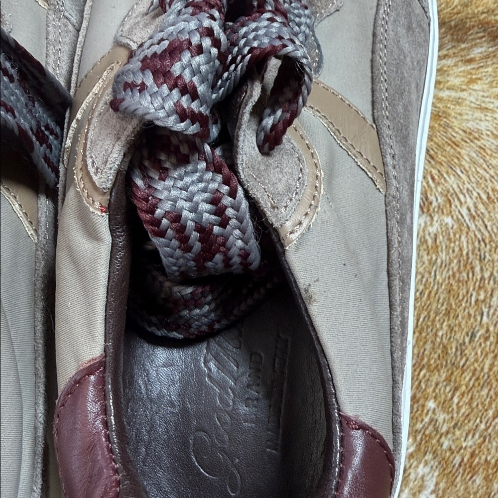 GOODMAN Sneakers EUC Men Brown Suede Leather Low Top Casual Laces Sz 9.5 Kicks - Picture 10 of 10